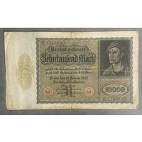 Банкнота 10000 марок 1922 год. Веймарская республика.