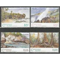 Остров Рождества. Ландшафт. 1993г. Mi#384-87. Серия.