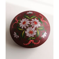 Винтажная Шкатулка СССР. Папье-маше. Ручная роспись #01