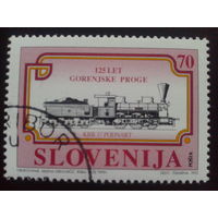 Словения 1995 паровоз 1870 г.