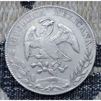 Мексика 8 реалов 1892 года. Серебро 900! Сторгуй за свою цену, предложи обмен! Y180