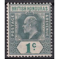 5.BrK. Великобритания. Колонии. Британский Гондурас . Эдуард VII. Стандарт. 1902 г. 1P. Mi.#50.