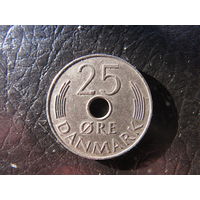 Дания. 25 эре.1974. С 20 копеек. Распродажа коллекции. Смотрите другие лоты.