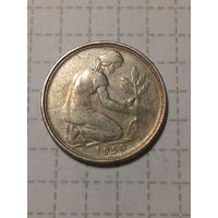 50 пфеннигов ГДР 1950 G год