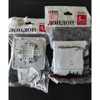 Кнопка звонка СП "Лондон" ЕKF, 2 шт с 1 рубля