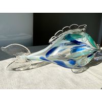 Статуэтка стекло рыба 15х29см