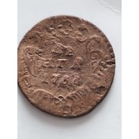 Перечекан Денга 1731 года. Смотрите другие мои лоты