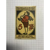 Нотгельд 5 пфеннигов 1921 год. -2112