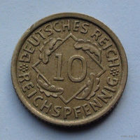 Германия 10 рейхспфеннигов, 1929 A