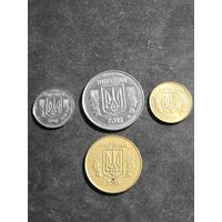 Украина 1,5,10,25 копеек 2011