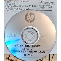 DVD MP3 BRIGHTEYE BRISON, KLAATU, POOR GENETIC MATERIAL, TITANIC (Norway) полная дискография (Progressive rock, Psychedelic rock, Pop-rock, Art-rock, Space rock, Prog related) - 1 DVD