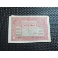 2 кроны 1917г ,Австрия,Без штампа!