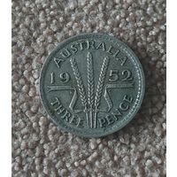 Австралия 3 пенса 1952 Георг VI