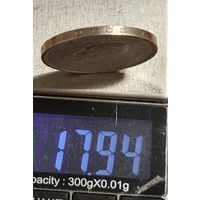 10 лит 1938 год литва РЕДКАЯ МОНЕТА  в отличном состоянии