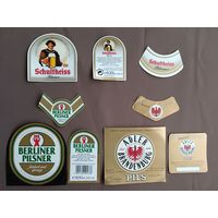 Немецкие пивные этикетки, цена за один комплект из трёх этикеток, в наличии 3 комплекта, см. описание лота, ю-924 (3537)