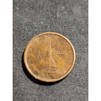 Италия 2 евроцента 2002