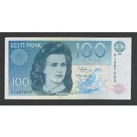 Эстония 100 крон 1991 года. Тип Р-74а. Состояние XF