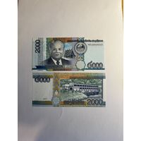 Лаос 2000 кип образца 2011 года UNC p41