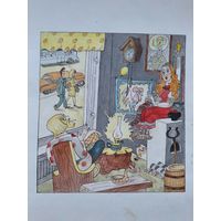 Карикатура для журнала "Крокодил" 1985г. худ. Г.И.Ясинский.