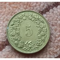 Швейцария 5 раппен 2011 г.
