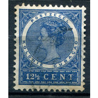 Нидерландские колонии - Кюрасао - 1903/04г. - королева Вильгельмина, 12 1/2 с - 1 марка - гашёная [Mi 41]. #3-WB-93-A-1