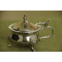 Солонка  с серебрением  ( 7 х 10 см , высота 7 см )