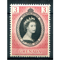 Британские колонии - Гренада - 1953г. - коронация королевы Елизаветы II - 1 марка - полная серия, MLH [Mi 162]. #2-Bc-128-A-2
