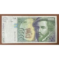 Банкнота Испания 1000 Песет 1992 год.
