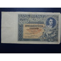 Польша 20 злотых 1931 г.