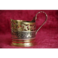 Подстаканник  серебро ( 875 звезда )