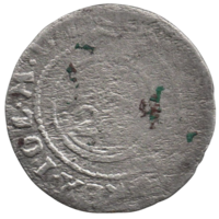 Герцогство Курляндия и Семигалия. 1/24 талера (полторак, драйпёлькер, 3 полкера) 1689. Герцог Фридрих Казимир