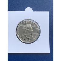 Остров Мэн 50 пенсов 2019 г Капитан Крюк