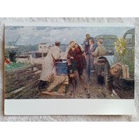 1957. соцреализм. Тимофеев. Весна на Ангаре