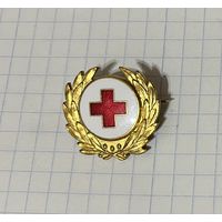 Знак Медицина. Именной. 1949 г. Стокгольм Швеция. Латунь, позолота.