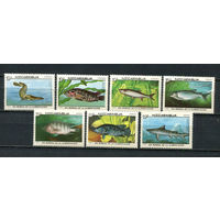 Никарагуа - 1987 - Рыбки - [Mi. 2829-2835] - полная серия - 7 марок. MNH.  (Лот 46JQ)-T3P33
