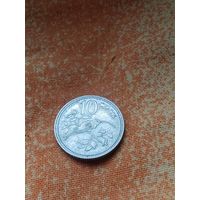 27. Белиз 10 центов, 1977 г. Редкая! Тираж 14 000. UNC!