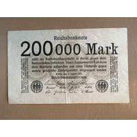 Германия, 200000 марок, 1923 год, Ro.99b (DEU-111), без в/з