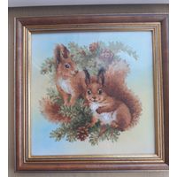 Картина вышивкой БЕЛОЧКИ (БЕЛЬЧАТА).