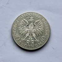 Монета СЕРЕБРО Польша 10 злотых 1933 год Ядвига ОТЛИЧНЫЕ