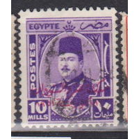 Король Фарук Известные люди личности Египет 1952 год лот 16 С НАДПЕЧАТКОЙ
