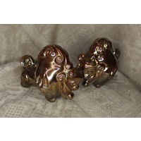 Статуэтки "Зубры" Минский фарфоровый завод Сорт 1