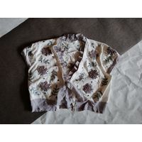 Нарядный жилет с ручной вышивкой рождественскими звездами