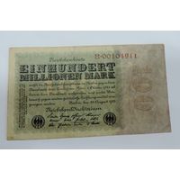 100000 марок 1923 г. Германия