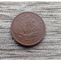 Werty71 Великобритания 1/2 пенни 1960 Корабль Елизавета 2