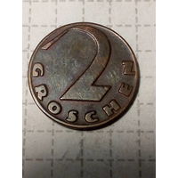 2 гроша Австрия 1926 год