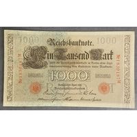 Банкнота 10000 марок 1910 год. Красная печать. Германская империя.