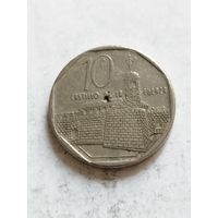 Куба 10 сентаво 1996