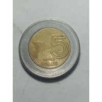 Перу  5 новый соль 2007 года .