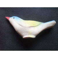 Старая Советская резиновая игрушка Птичка.