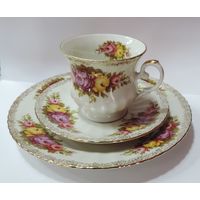 Чайная фарфоровая тройка 60-70-е годы Германия.